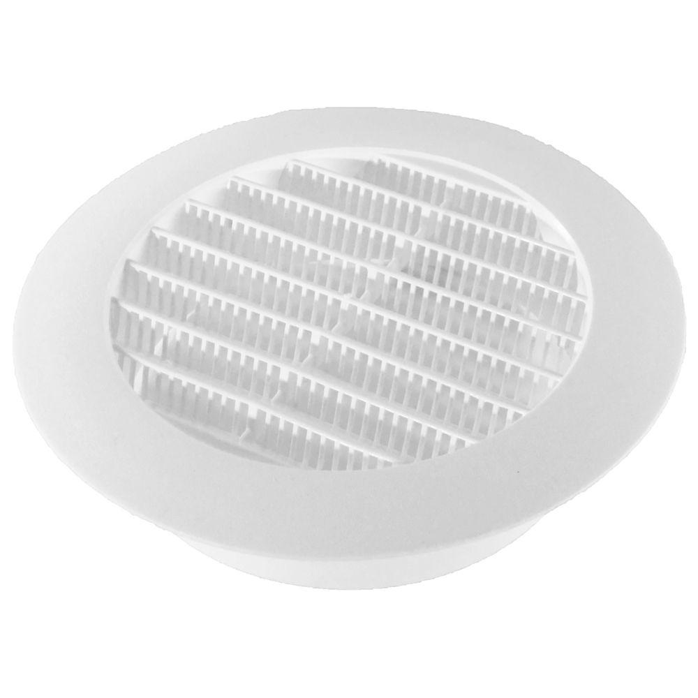 Experiments or at Home 2pk 4/" White Round Vent Cover Great for School Projects