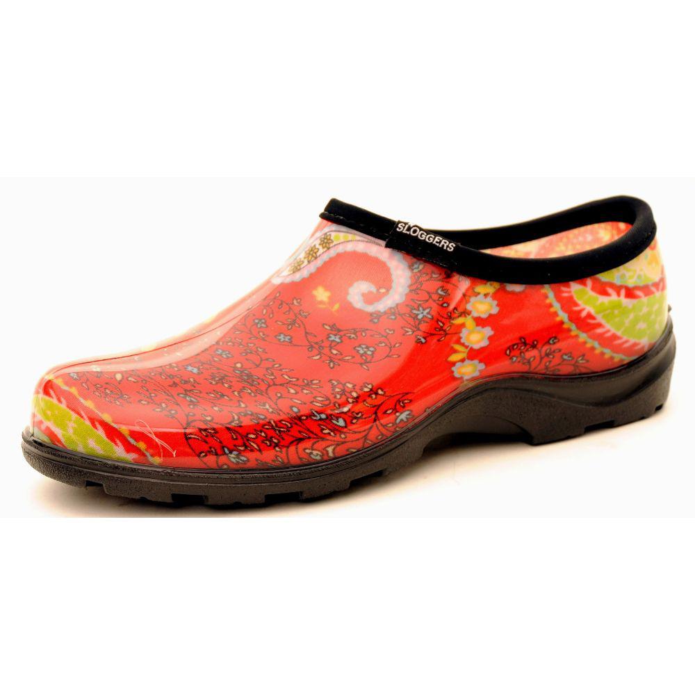 Sloggers Size 10 Paisley Red Women's 