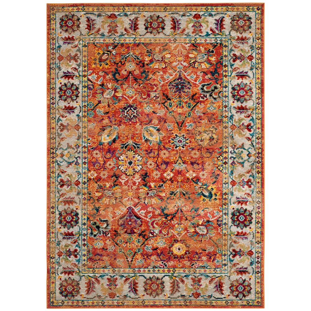 Safavieh Savannah Orange 5 Ft 1 In X 7 6 Area Rug Safavieh Savannah Orange 5 Ft 1 In X 7 6 Area Rug
