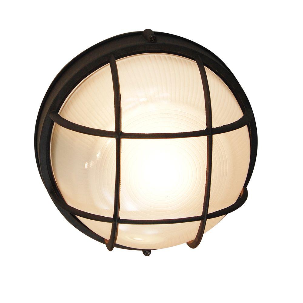 Bulkhead Lights Black Outdoor Wall Mounted Lighting Bulkhead 1 Light Outdoor Black Wall Or Ceiling Mounted Fixture With Frosted Glass