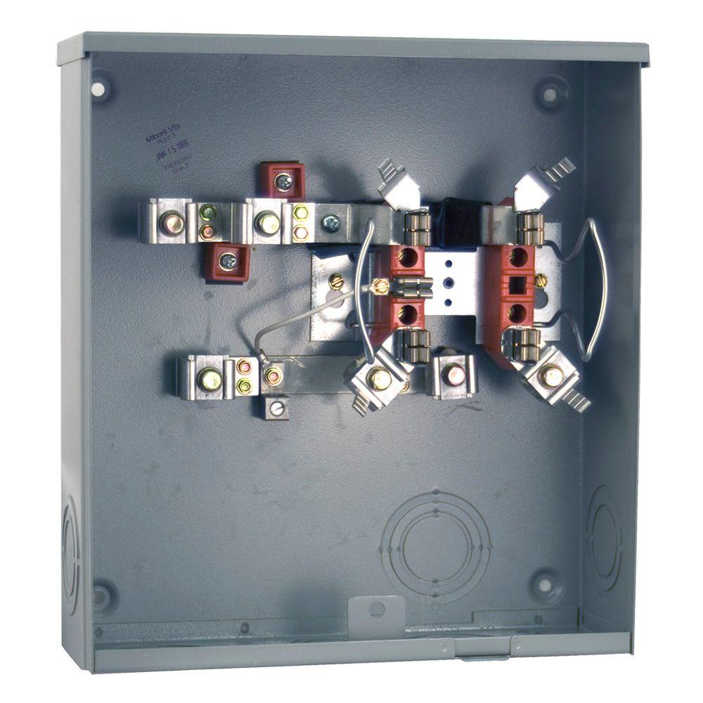 Milbank 200 Amp 5Terminal Ringless Sideway Wire Way Underground Horn