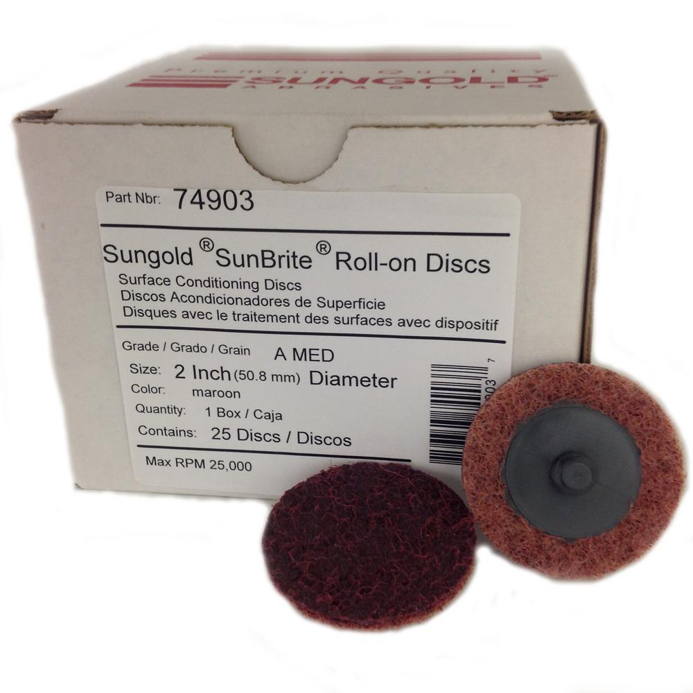 Aluminum Oxide 51 Units Non-Woven Finishing Disc 2 in Disc Dia 12000 RPM