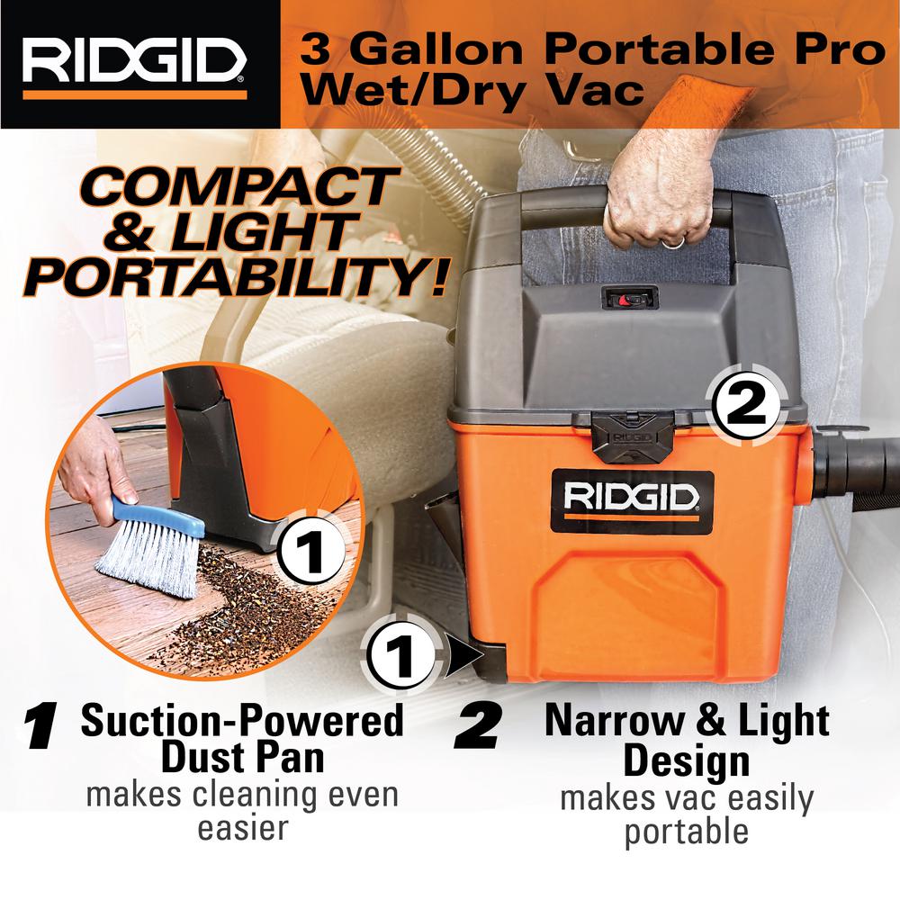ridgid portable vac attachments