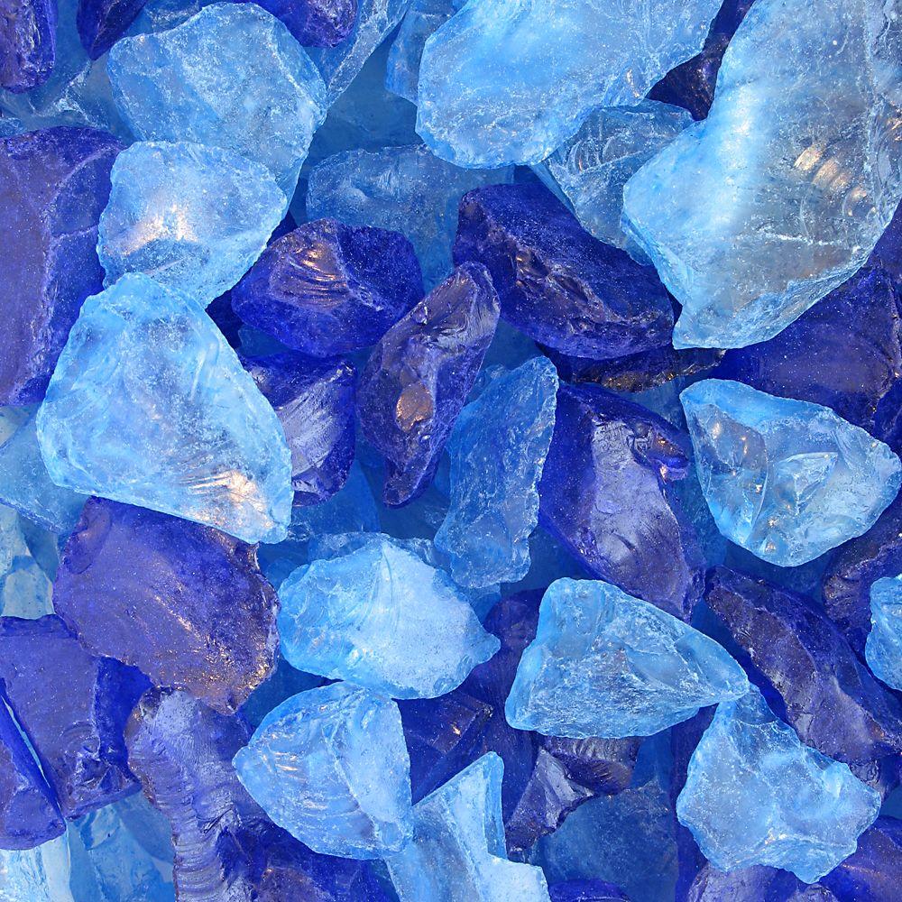 15 lb. Blue Decorative Glass Accents-SGBLUHD - The Home Depot