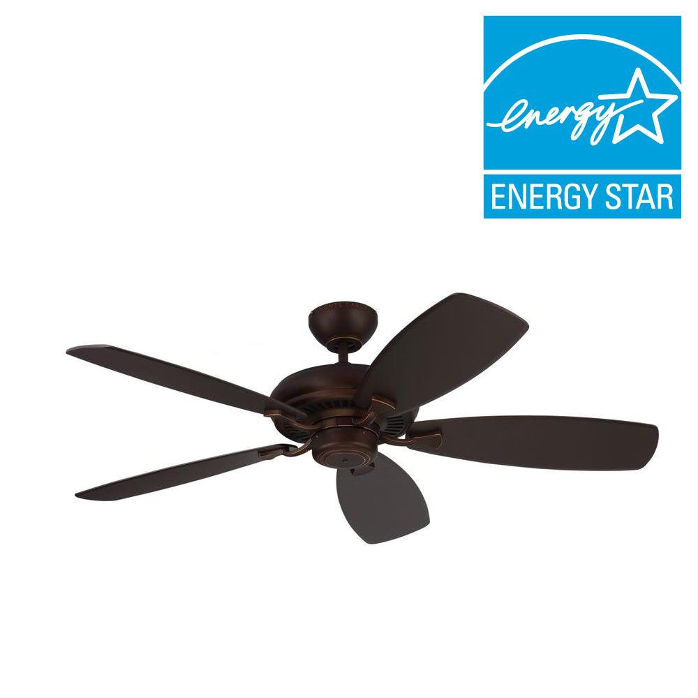 Monte Carlo Designer Max 52 In Roman Bronze Ceiling Fan 5dm52rb