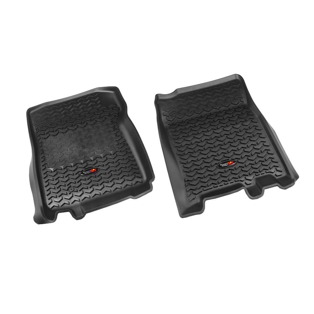 Rugged Ridge Floor Liner Front Pair Black 1997 2003 Ford F150