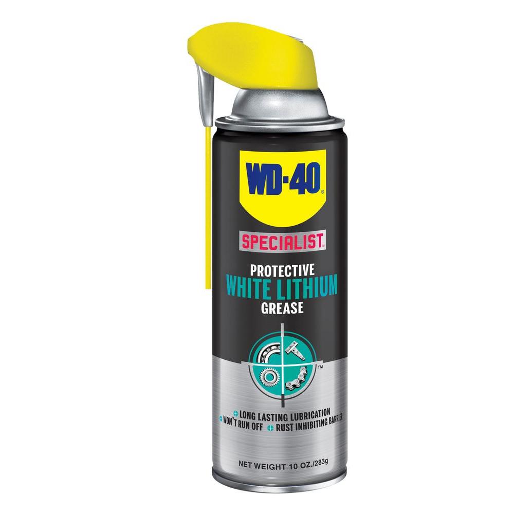 Wd 40 Specialist 10 Oz White Lithium Grease 300240 The Home Depot