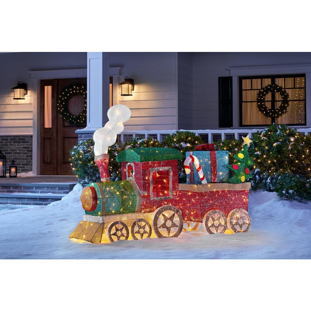 outdoor christmas train set