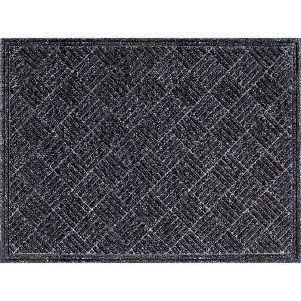 TrafficMaster Parquet Charcoal 36 in. x 48 in. Door MatMT1004943 The