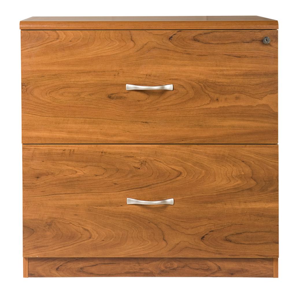 Os Home And Office Furniture 2 Drawer Brown Lateral File With Full