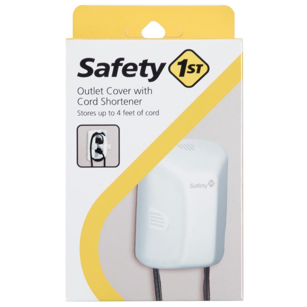 Safety 1st Outlet Cover with Cord Shorterner48308 The Home Depot