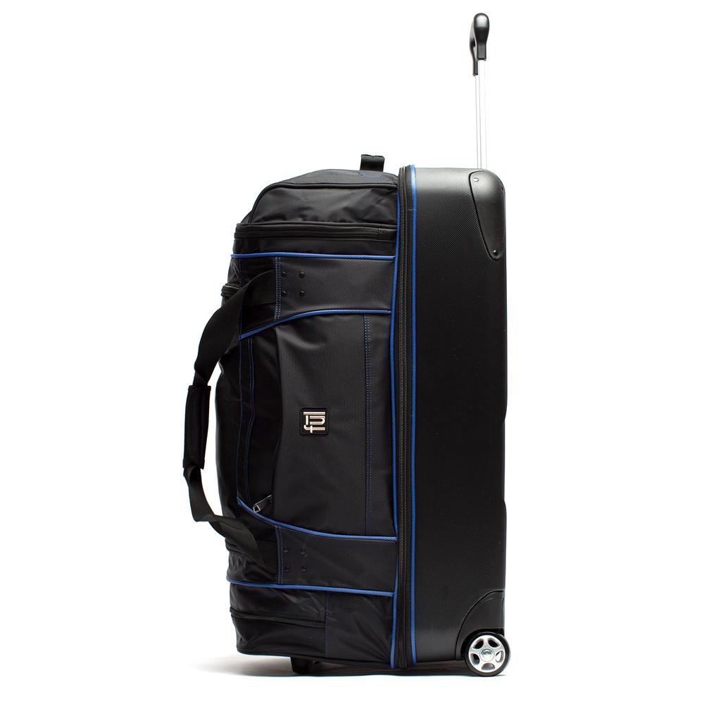 Ful Workhorse 30 In Black And Blue Rolling Duffel Bag Retractable 2