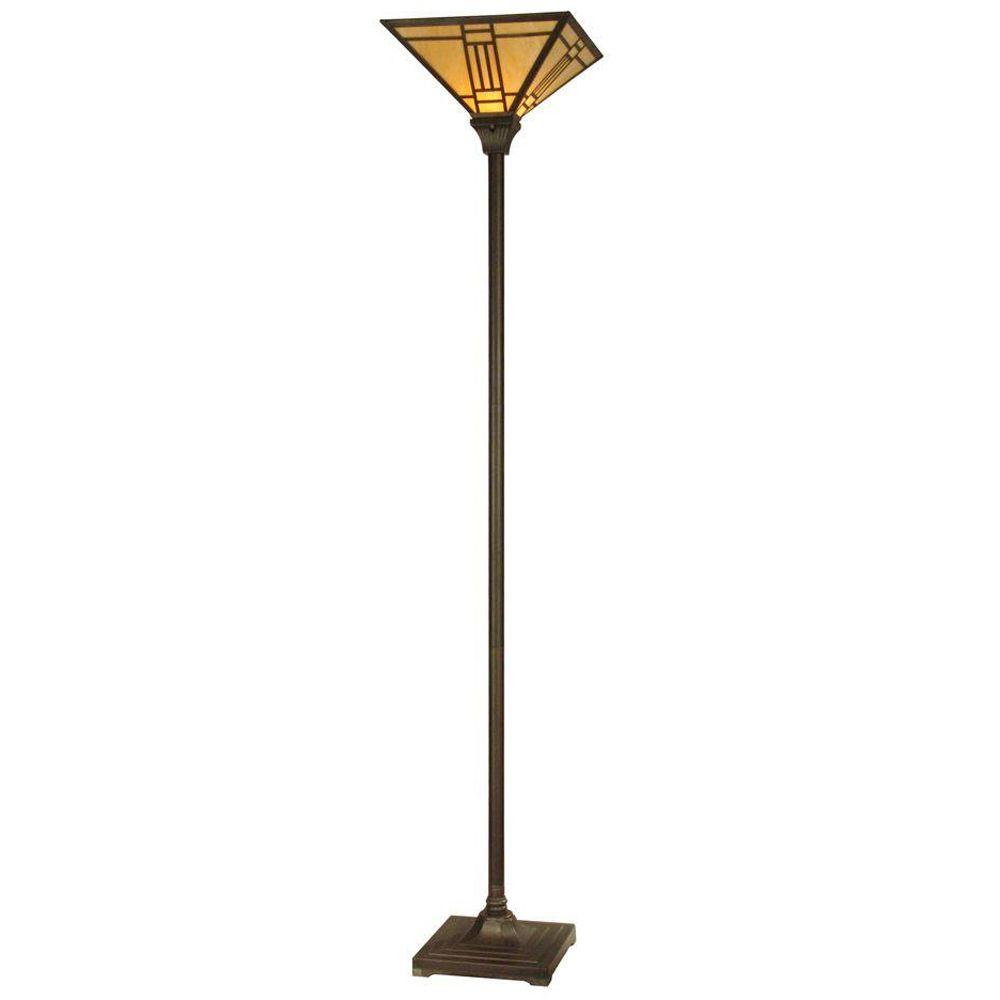 Dale Tiffany Mission 71.25 in. Antique Bronze Floor LampTR11062 The
