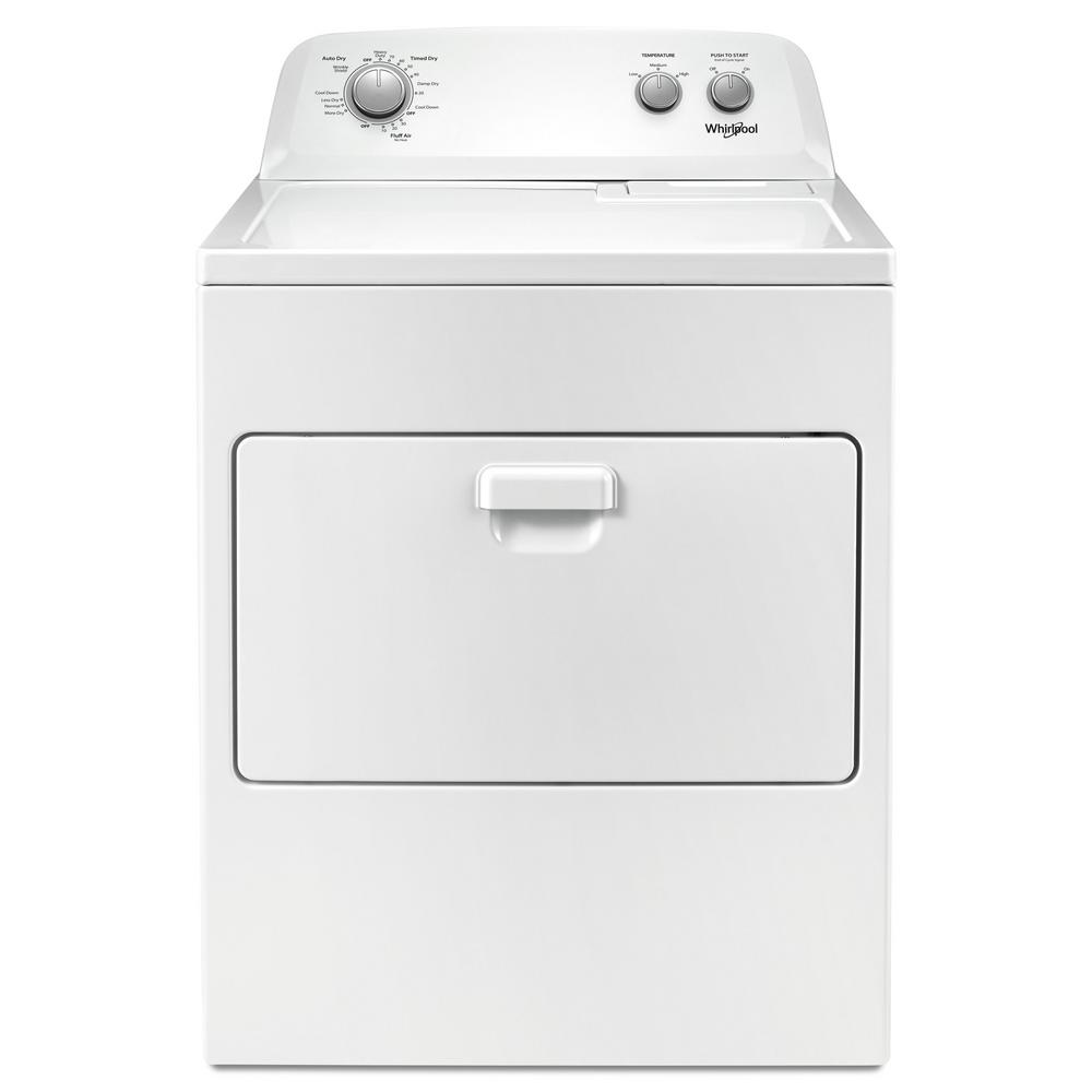 Whirlpool 7.0 cu. ft. 240-Volt White Electric Vented Dryer with AUTODRY Drying System-WED4850HW - The Home Depot | Whirlpool Dryer Wiring Diagram 240 Vac | | The Home Depot