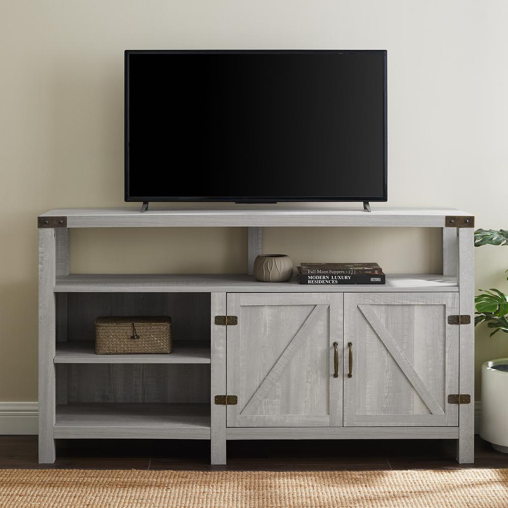Baxton Studio Beasley Dark Brown Entertainment Center 28862 6481