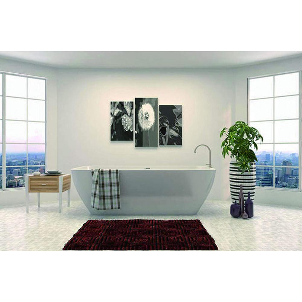 Vanity Art Montpellier 67 in. Acrylic Flatbottom ...