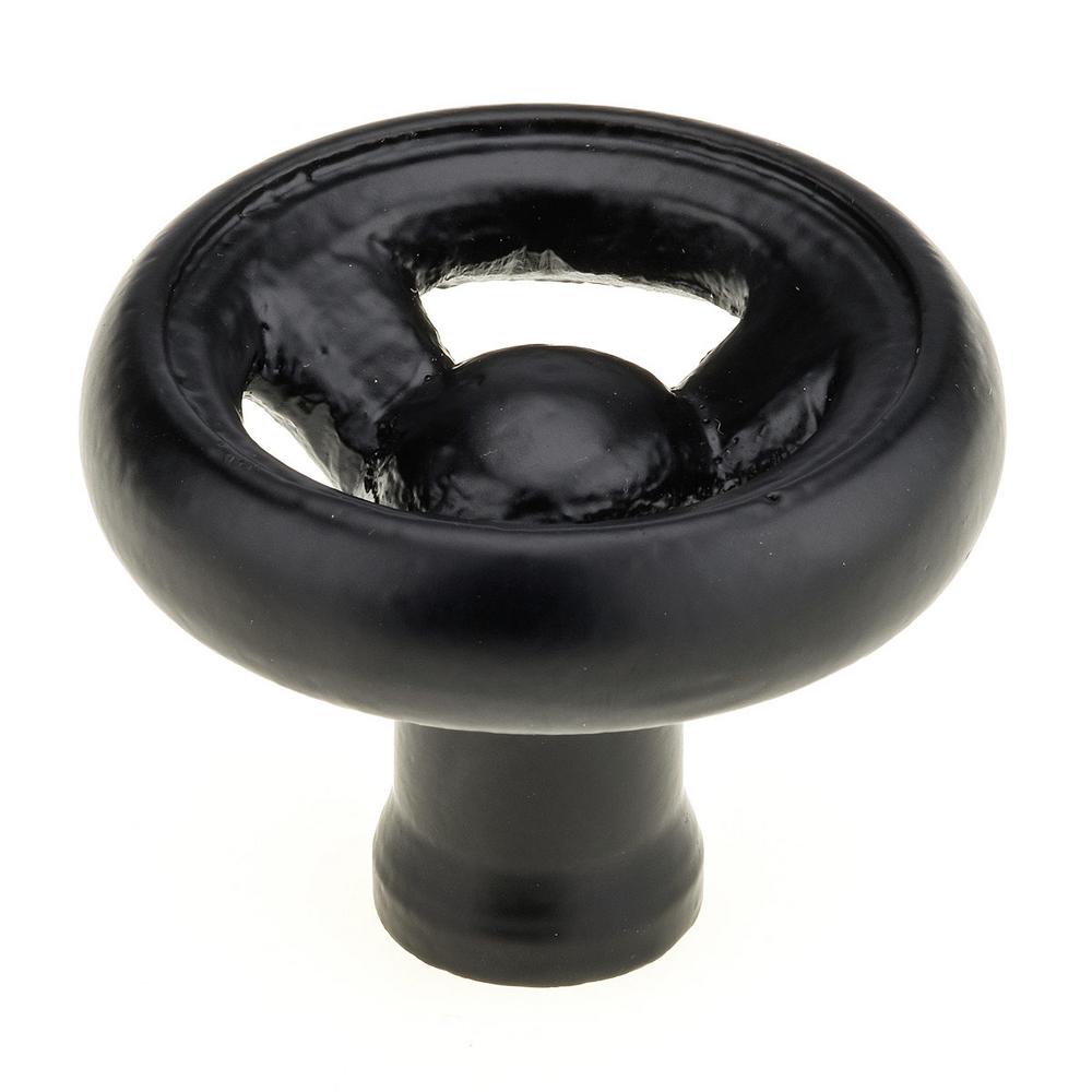 StanleyNational Hardware 11/3 in. Black EggShaped Knob