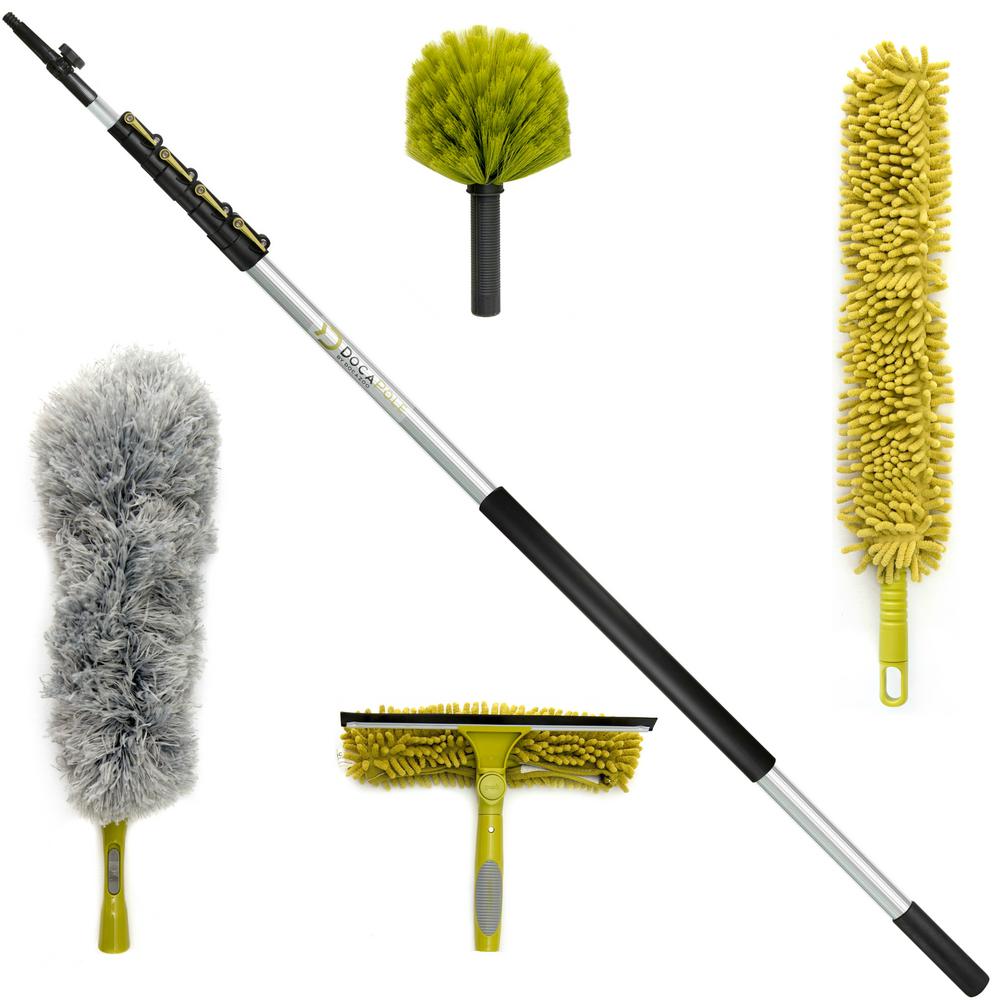 DocaPole Microfiber Feather High Reach Cleaning Kit With 30 Ft DocaPole Microfiber Feather High Reach Cleaning Kit With 30 Ft