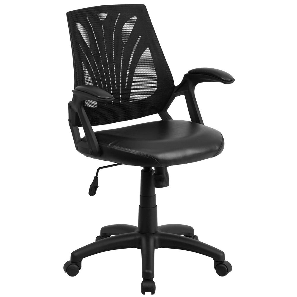 Flash Furniture Black Leather Office/Desk ChairWL738AVLEA The Home Depot