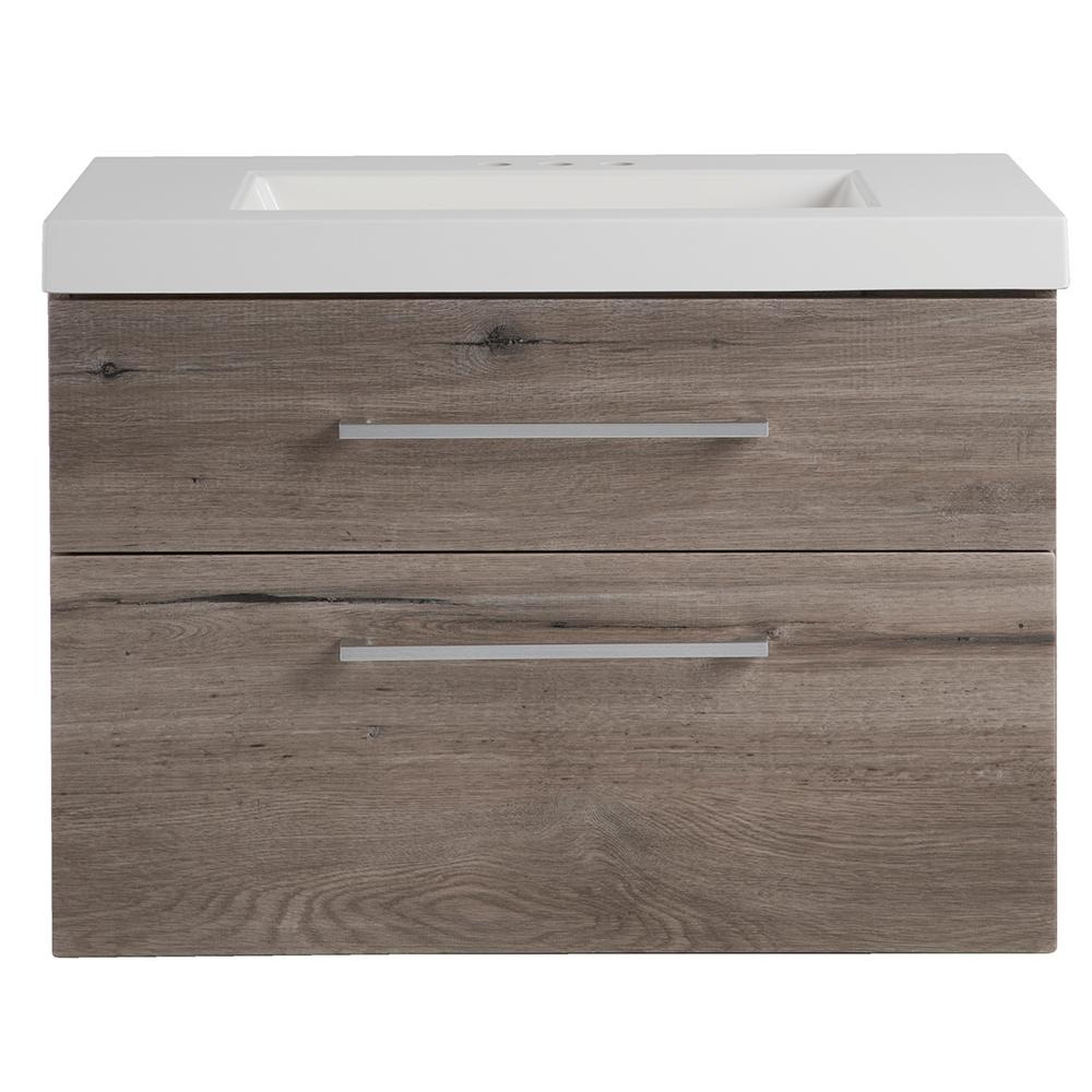 Domani Larissa 31 In W X 19 D Wall Hung Bathroom Vanity Washed This Review Is From Larissa 30 In W Wall Hung Bath Vanity White Washed Oak With Cultured Marble Top Basin