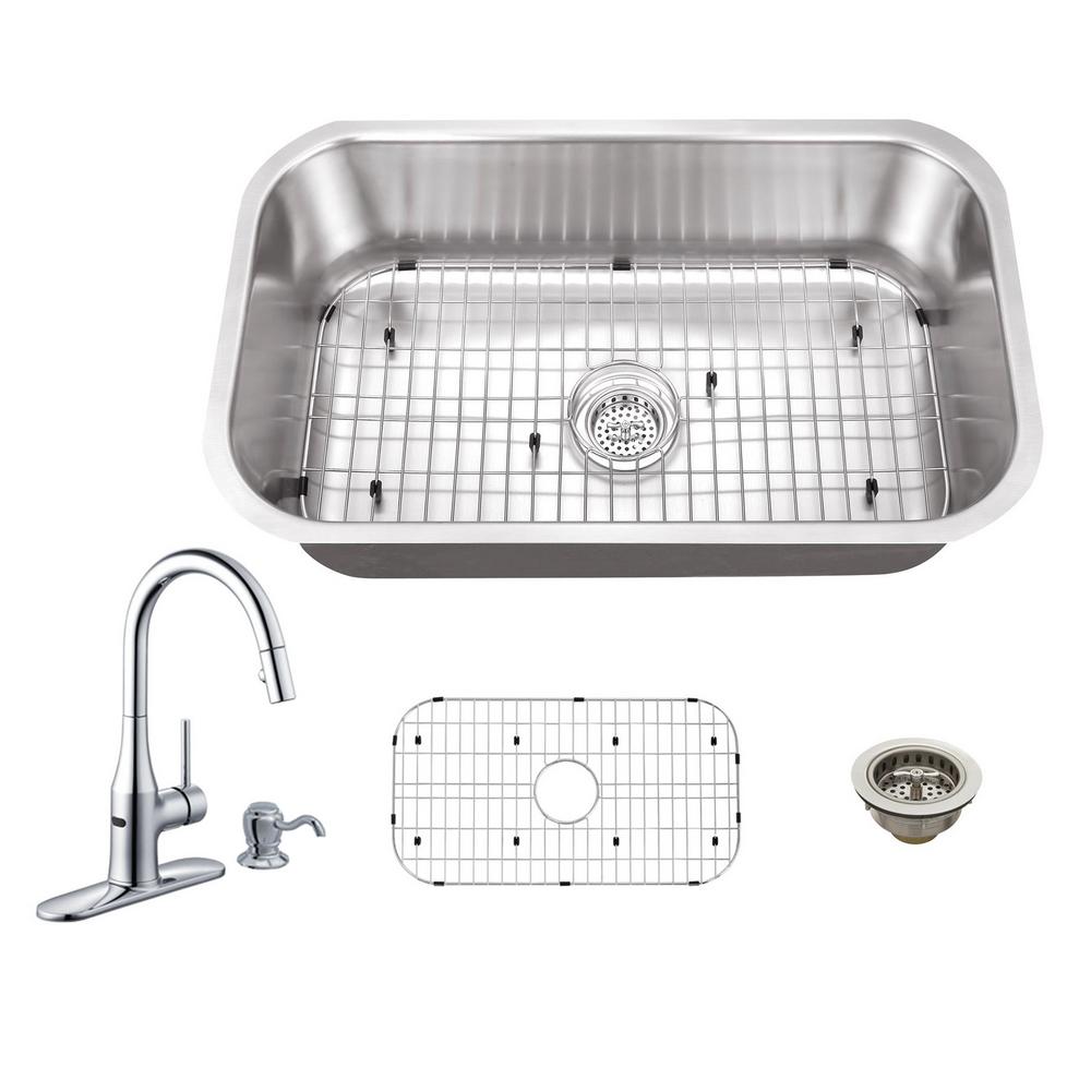 Schon All In One Undermount Stainless Steel 30 Single Bowl Undermount Stainless Steel