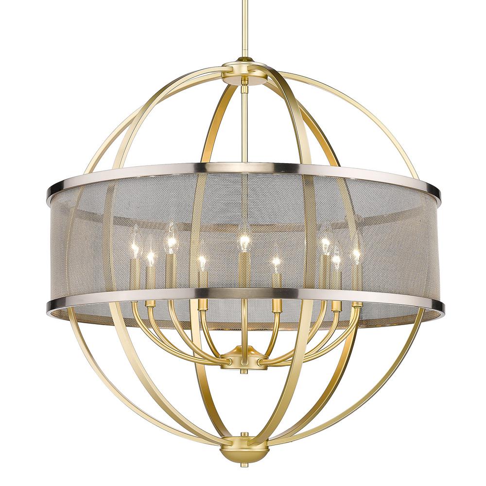 Golden Lighting Colson 9-Light Olympic Gold Globe ...