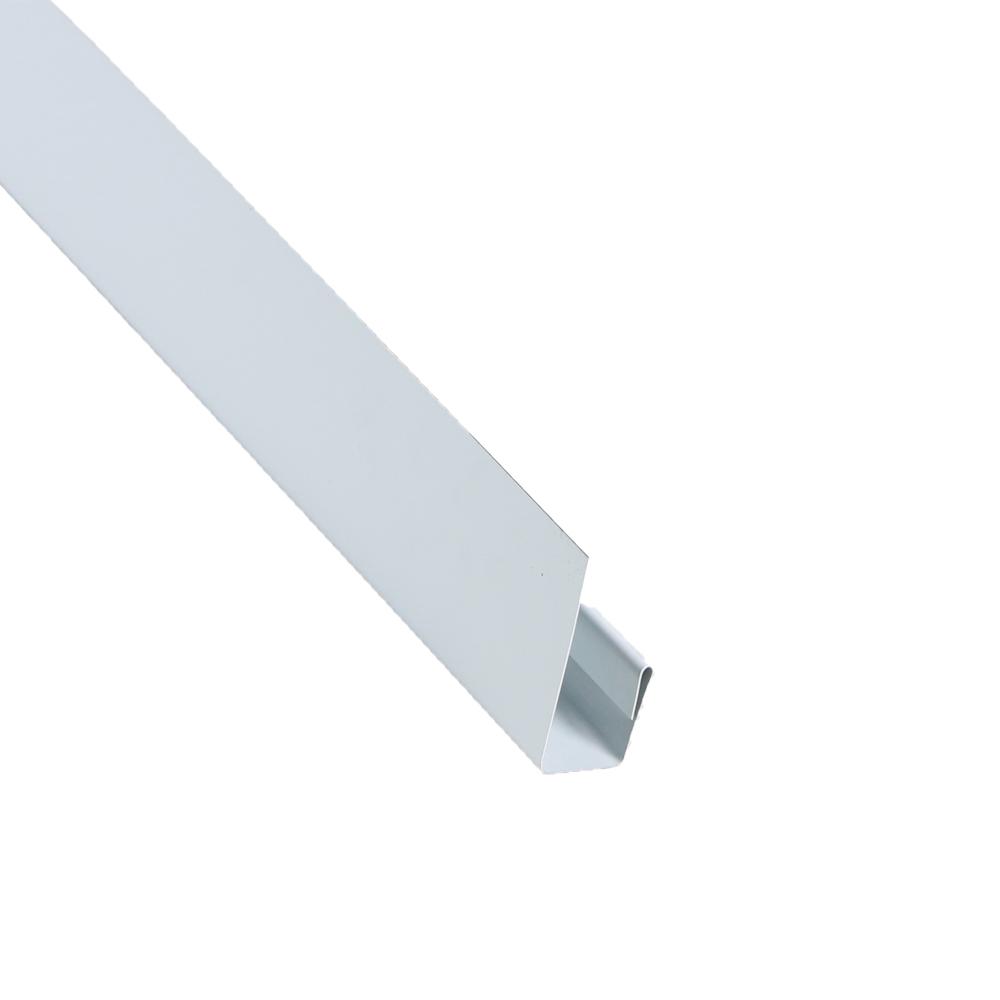 Metal Sales 5 in. x 10.5 ft. Drip Edge Flashing Cap in White4204430
