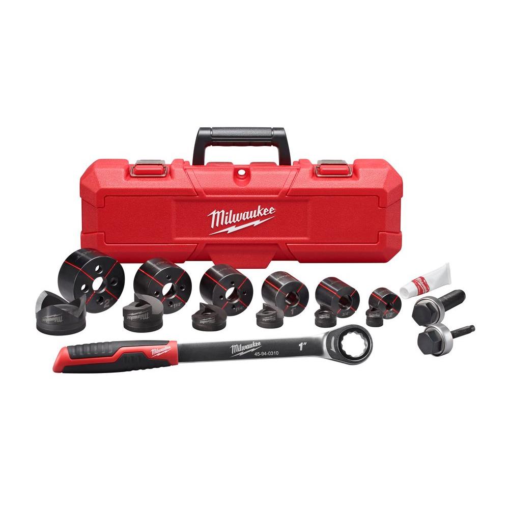 Milwaukee 1/2 inch x 2 inch Ratchet Knockout Set by Milwaukee