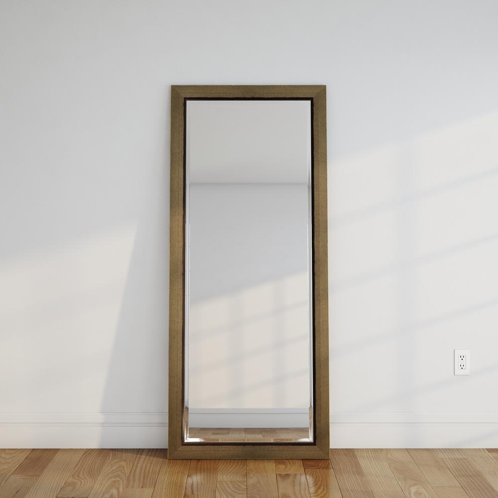 30 in. x 70.5 in. Golden Lowe Beveled Oversized Full Body Mirror