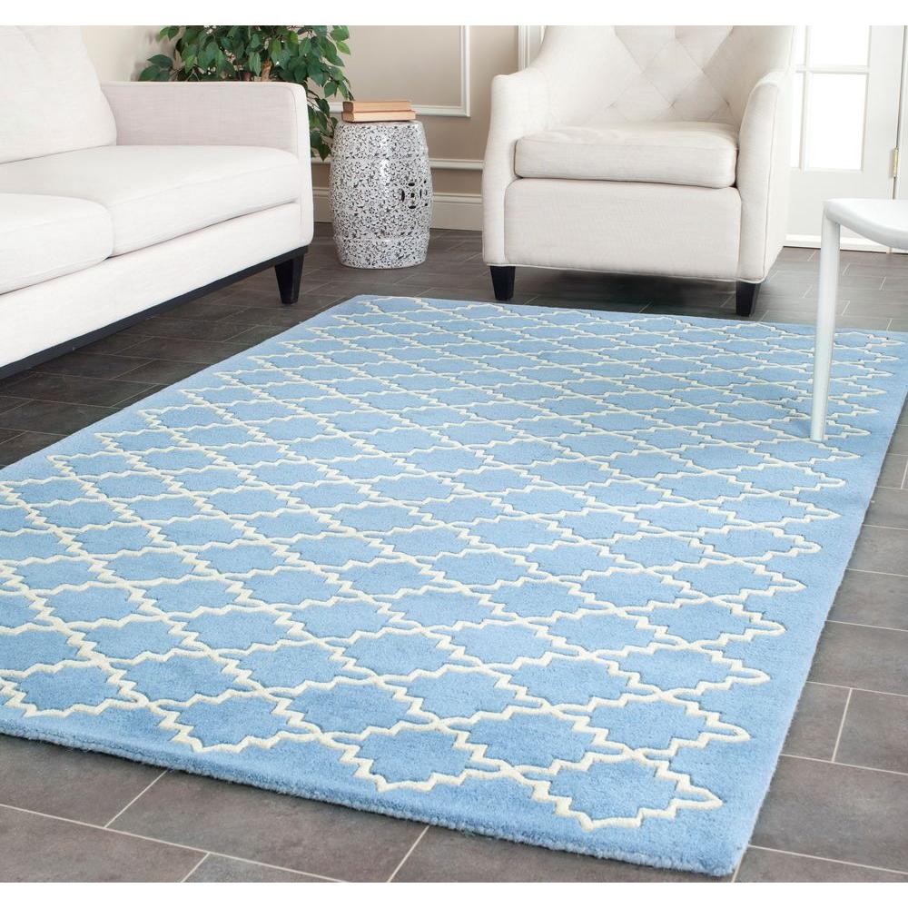 Safavieh Chatham Blue Grey 10 ft. x 14 ft. Area RugCHT930A10 The