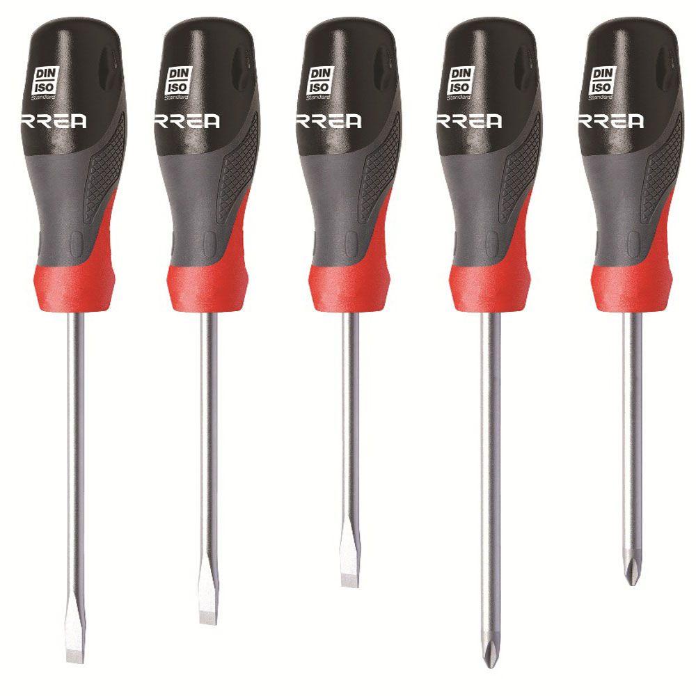 UPC 660731686920 product image for URREA Phillips & Flat Tip Trilateral Screwdriver Set (5-Piece) | upcitemdb.com