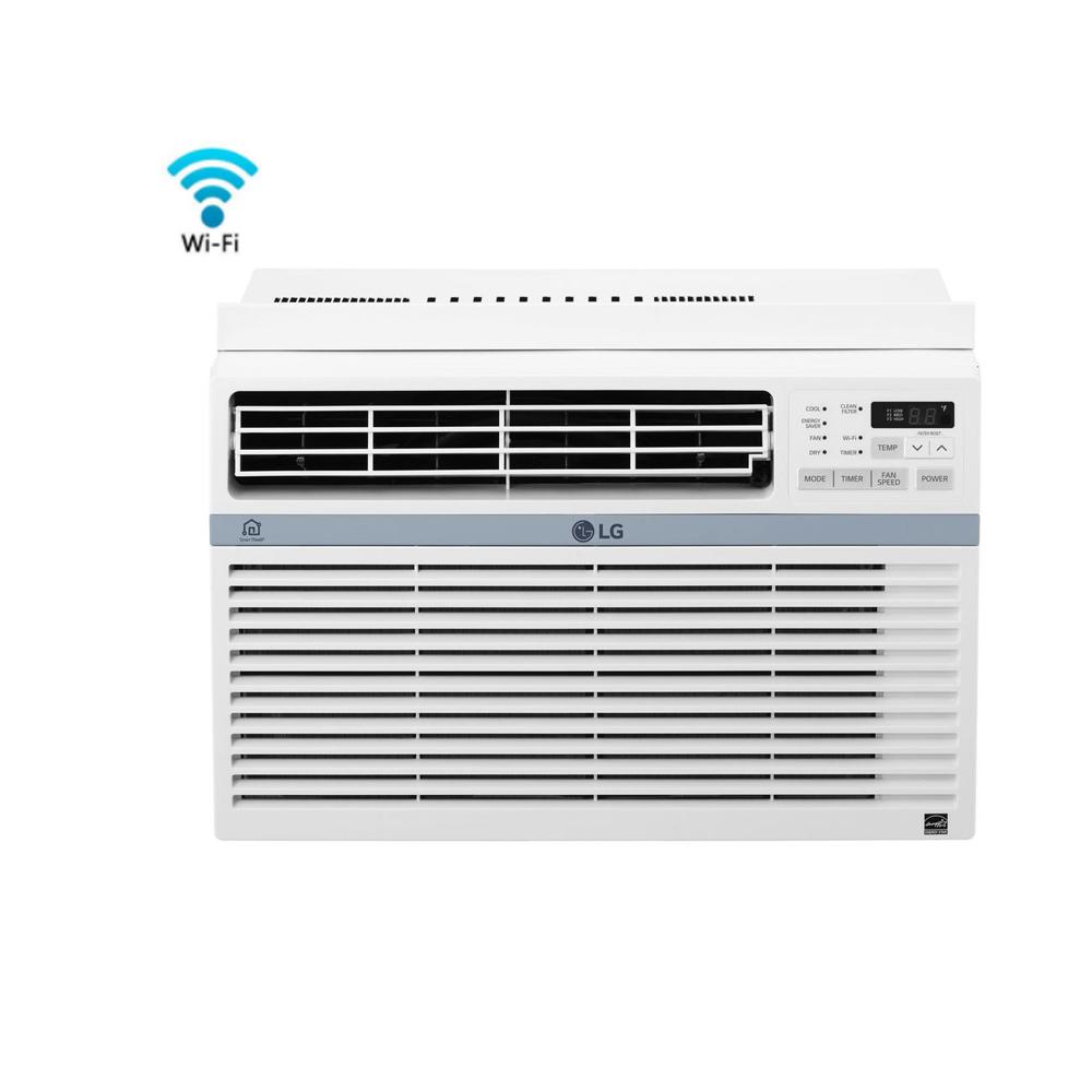 LG Electronics 10,000 BTU Window Smart (Wi-Fi) Air Conditioner with ...