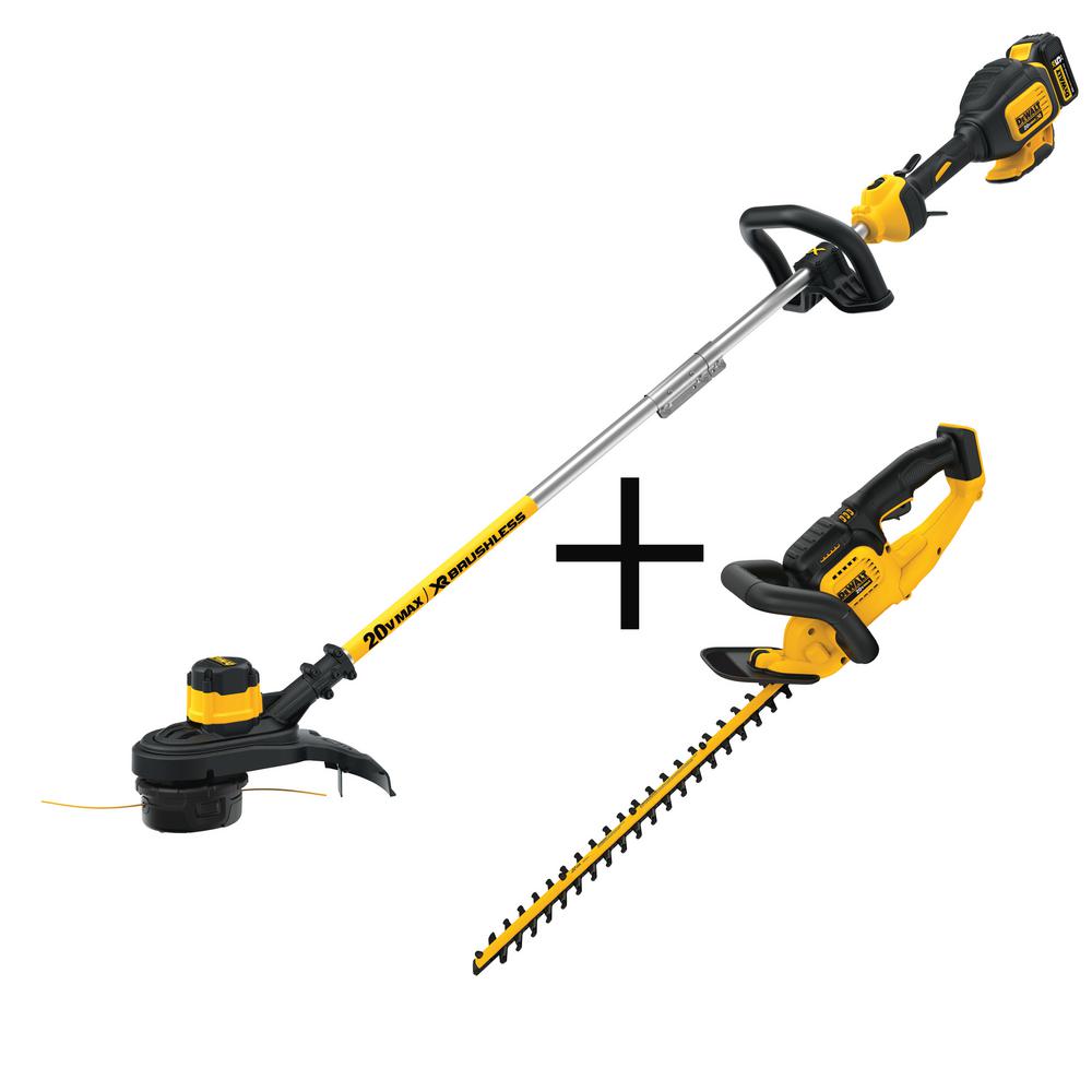 Dewalt Lithium Ion String and Hedge Trimmers Outdoors The Home Depot