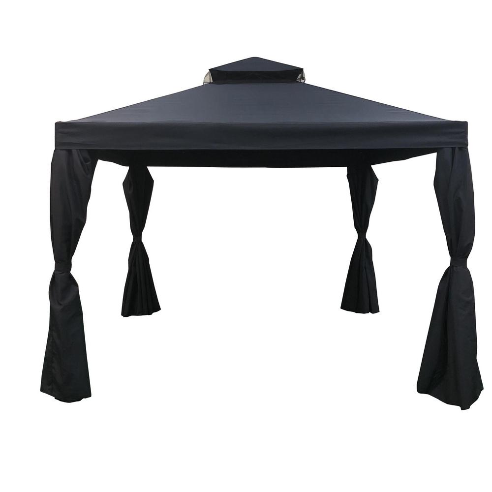 Noble House Arizona 10 ft. x 10 ft. Blue Canopy Gazebo306106 The