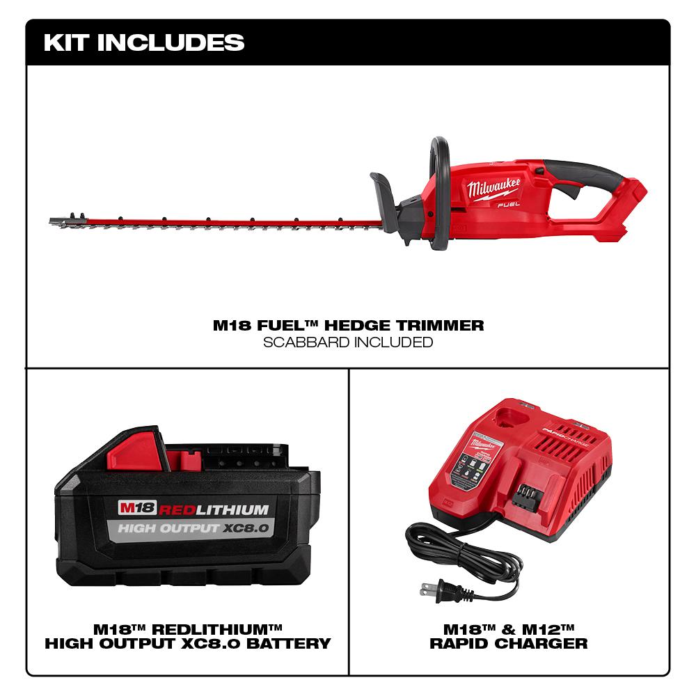milwaukee electric hedge trimmer