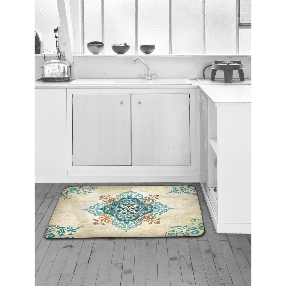 Home Dynamix Designer Chef Blue Arabesque 24 in. x 36 in ...