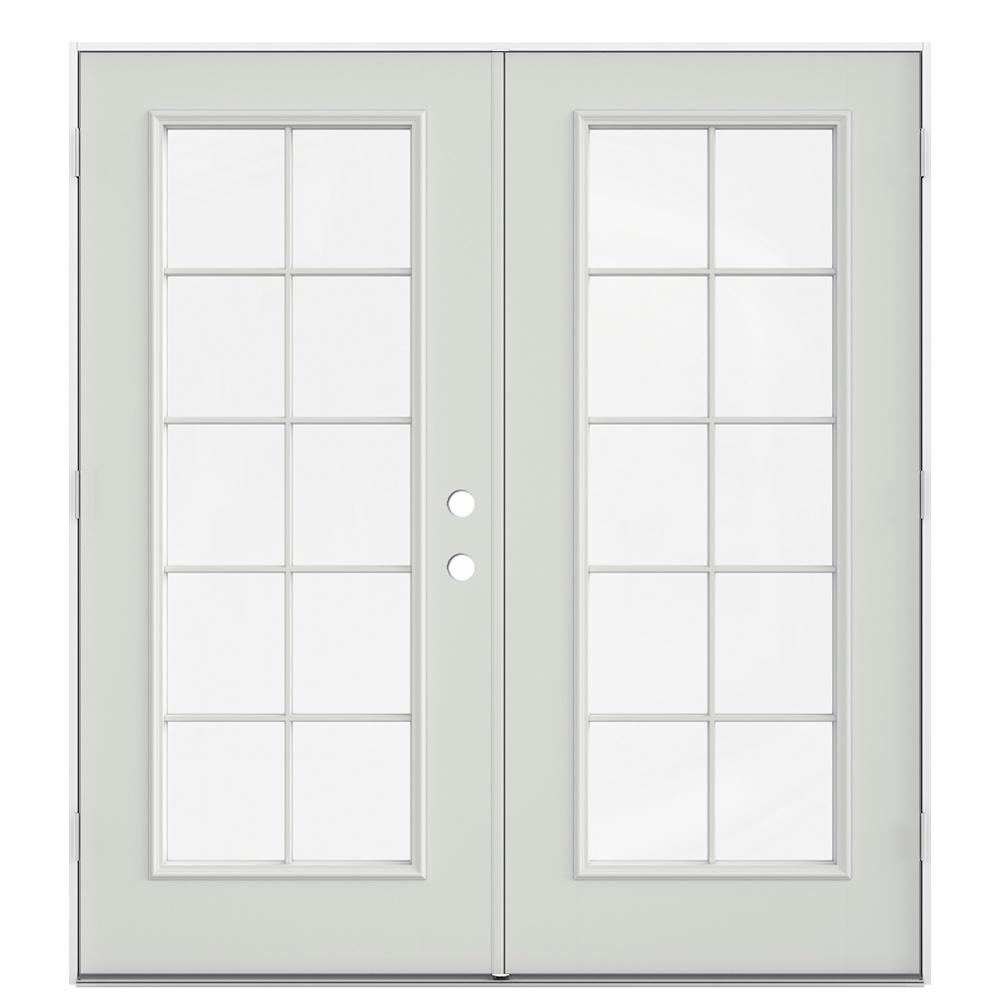 JELDWEN 60 in. x 80 in. RightHand/Outswing LowE 10 Lite JELDWEN 60 in. x 80 in. RightHand/Outswing LowE 10 Lite