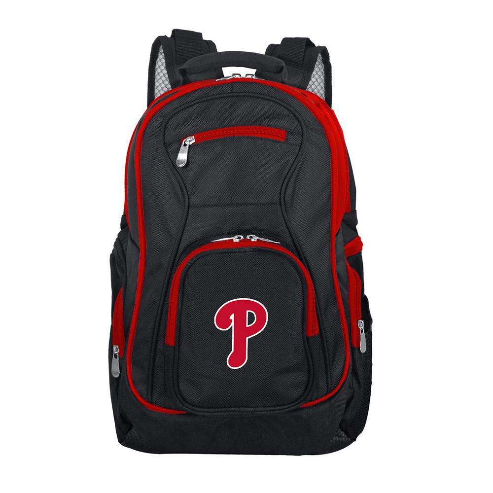 Denco MLB Philadelphia Phillies 19 in. Black Trim Color Laptop Backpack ...