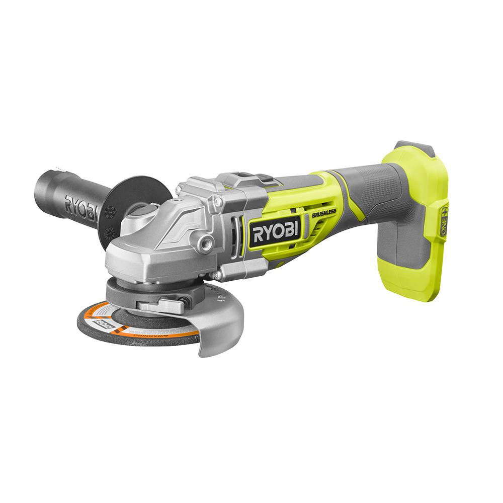 Ryobi 18-Volt ONE+ Cordless 4-1/2 in. Brushless Cut-Off Tool/Angle ...