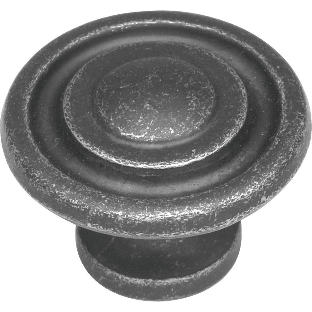 Hickory Hardware 13/8 in. Manchester Vibra Pewter KnobP2011