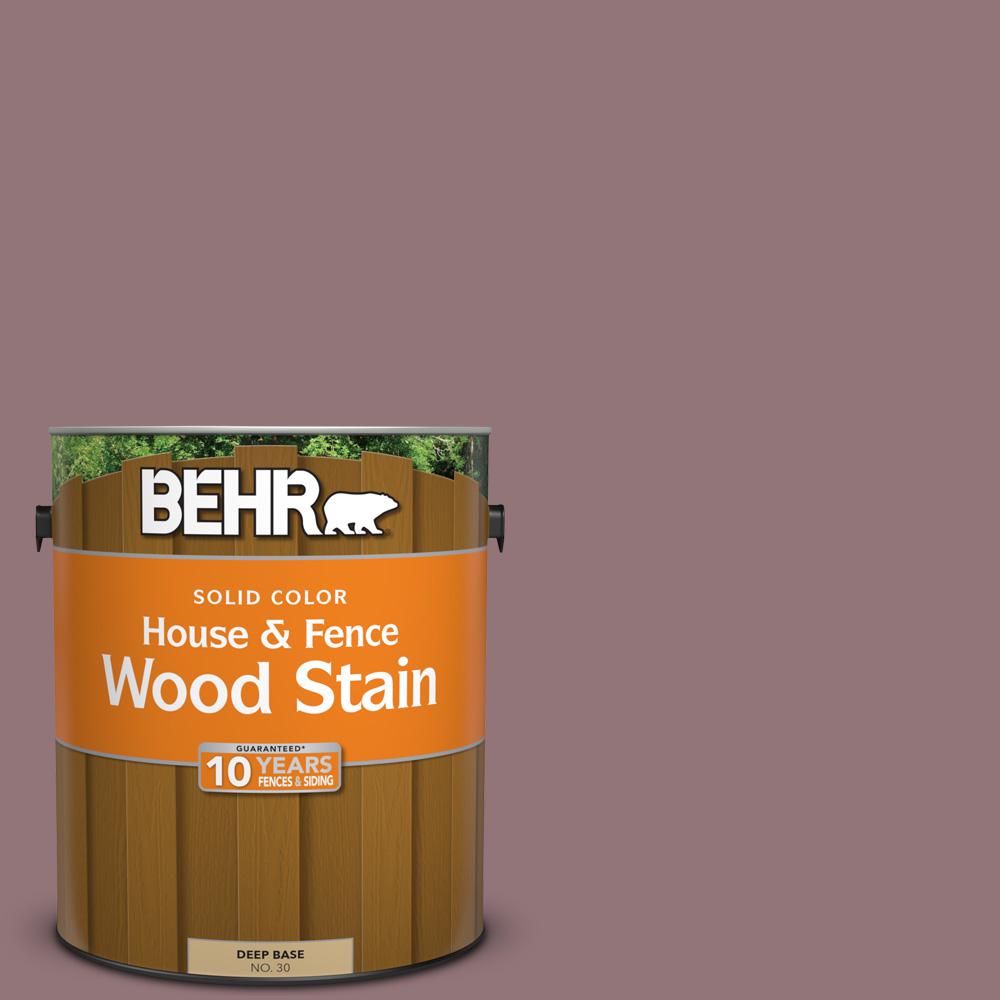 BEHR 1 gal. N1205 Plumville Solid Color House and Fence Exterior Wood