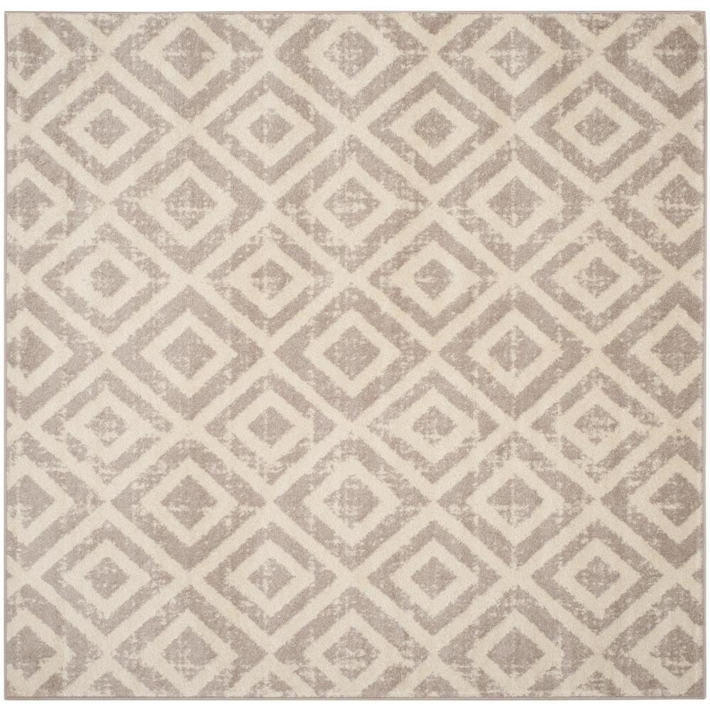 Safavieh Amsterdam Ivory/Mauve 6 ft. 7 in. x 6 ft. 7 in. Square Area