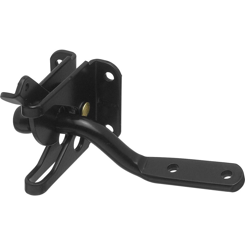 National Hardware Black Automatic Gate Latch-V21 GATE LTCH BLK - The ...