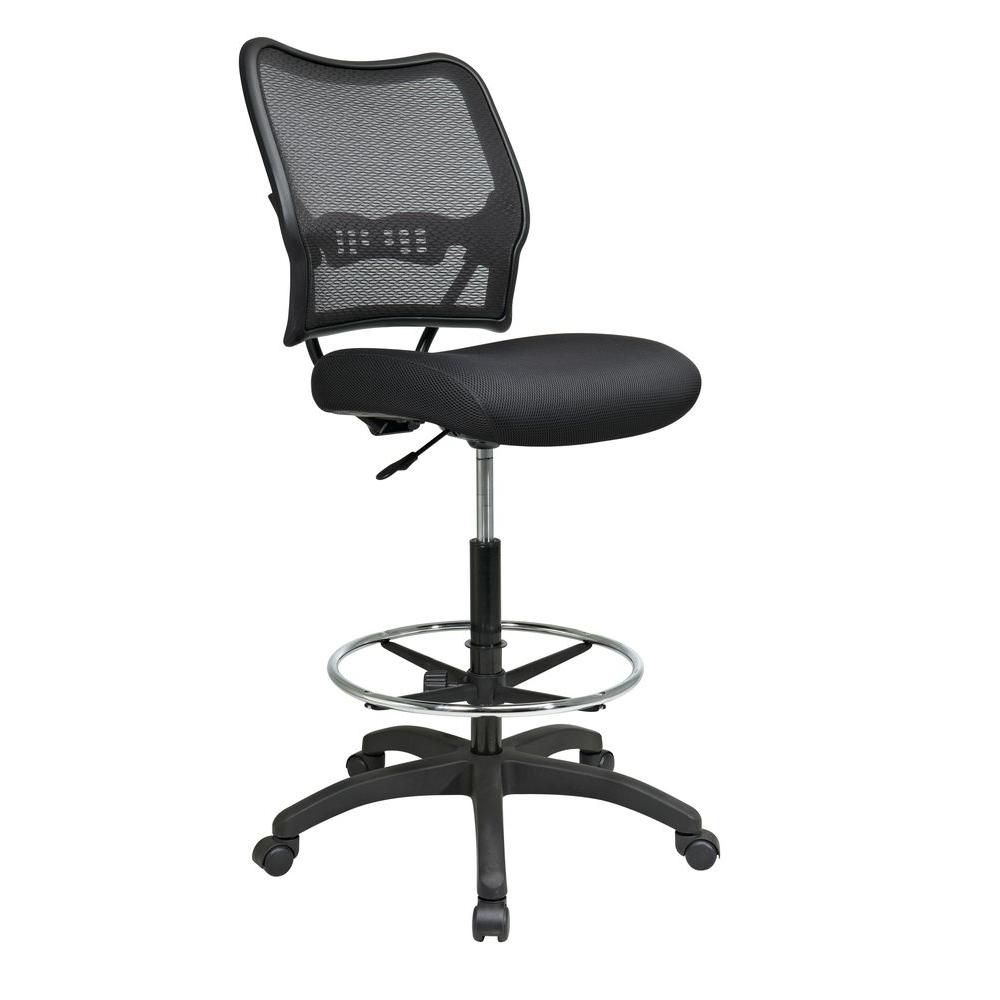 Office Star S Deluxe Black Airgrid Back Drafting Chair 13