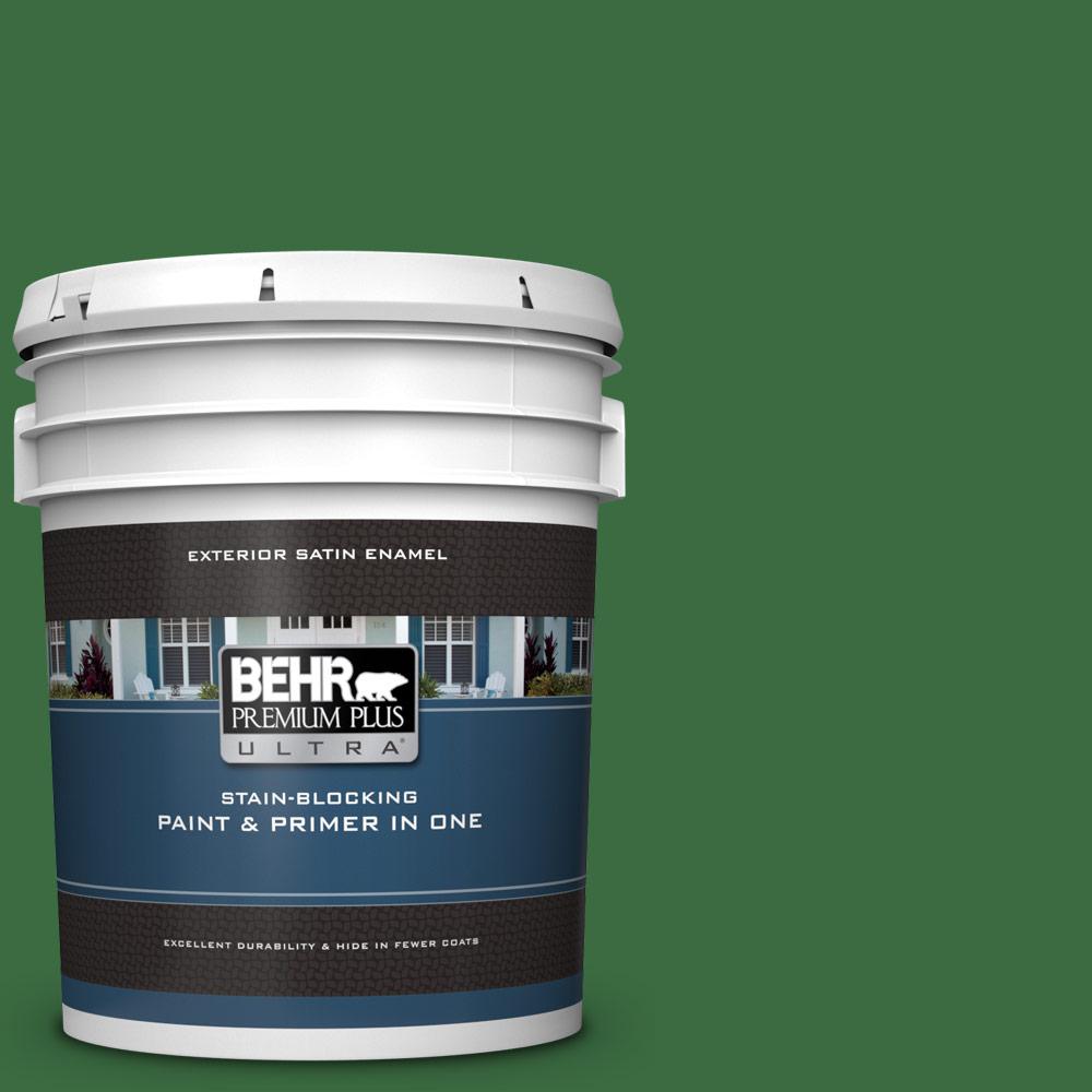 BEHR Premium Plus Ultra 5 gal. SH440 Pine Scent Satin BEHR Premium Plus Ultra 5 gal. SH440 Pine Scent Satin