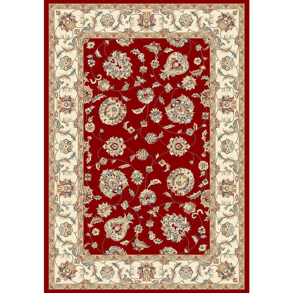 Red 4 X 6 Area Rugs The Home Depot Judith Red Ivory 4 Ft X 6 Indoor Area Rug