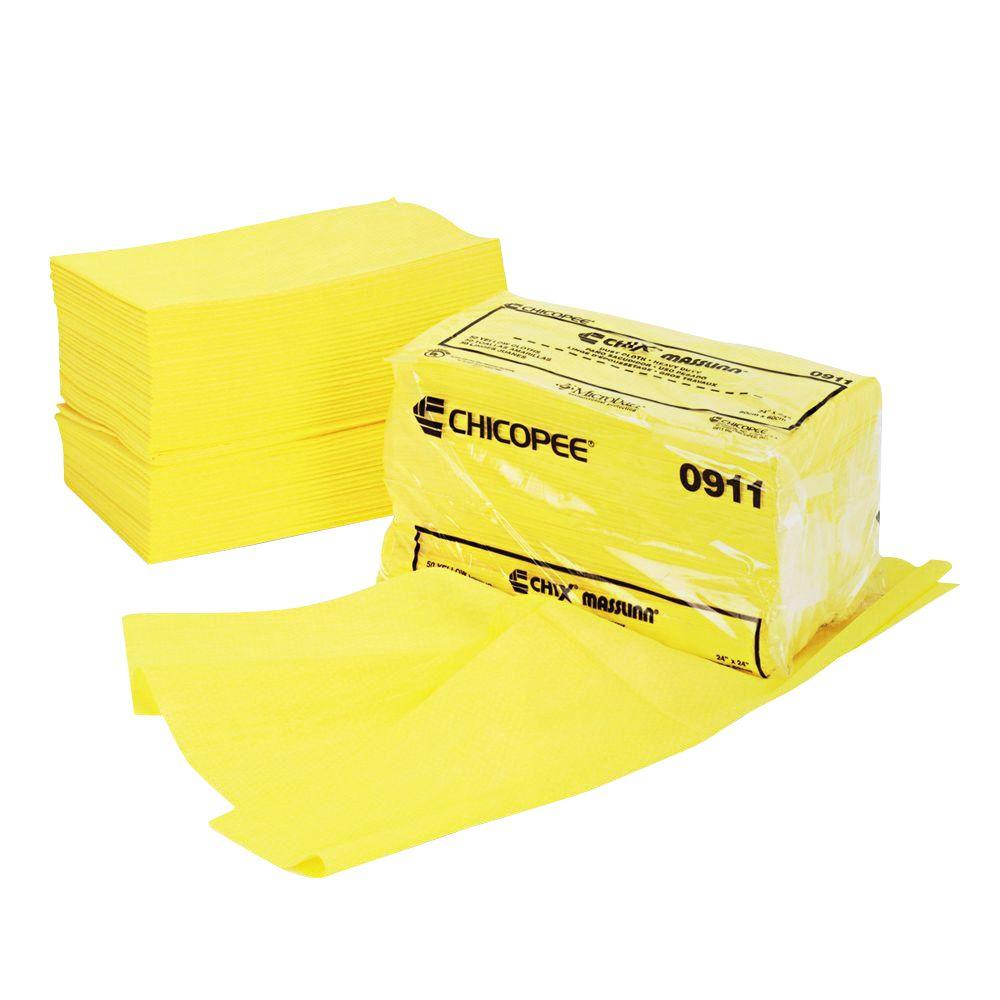 Chix 24 in. x 24 in. Yellow Masslinn Dust Cloths (100Pack)CHI0911