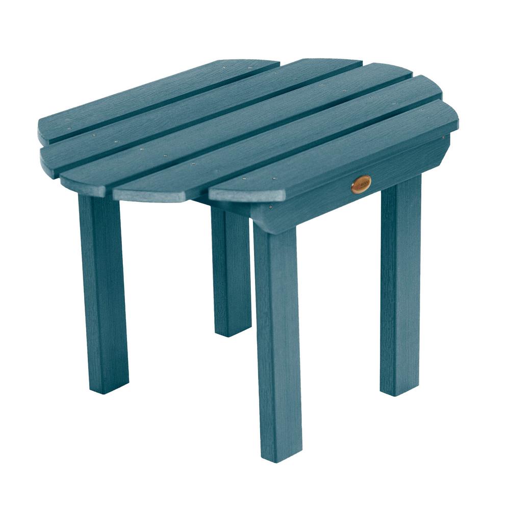 Rectangle Blue Outdoor Side Tables Patio Tables The Home Depot