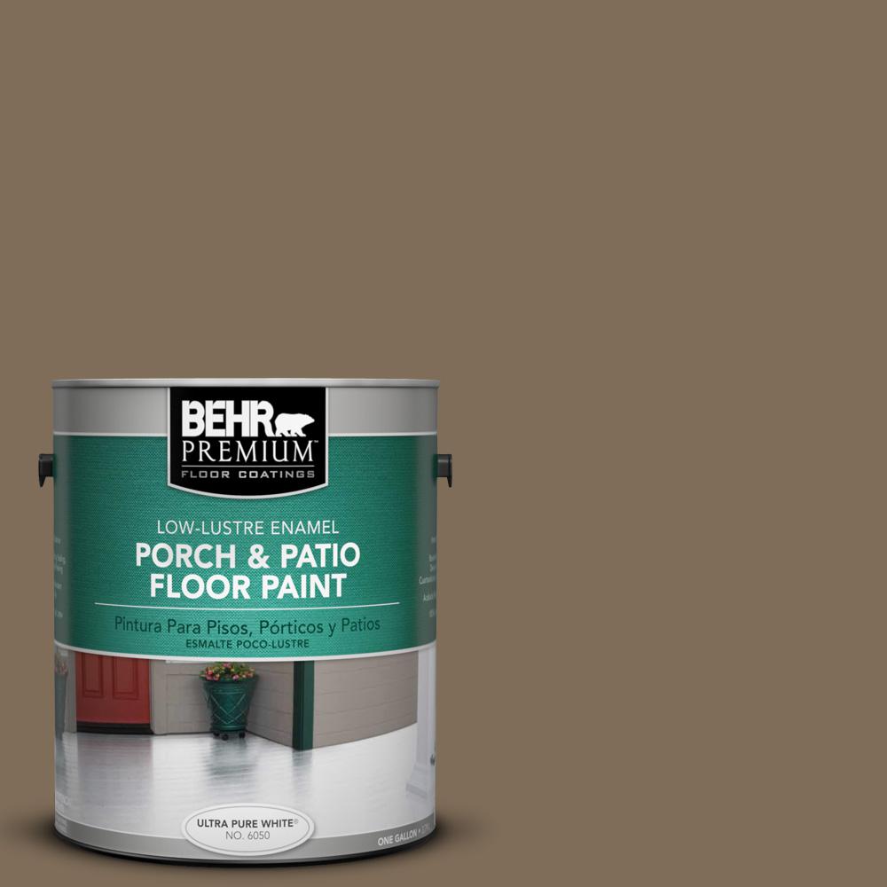 Behr Premium 1 Gal 710d 6 Ernut Wood Low Re Interior Exterior Porch And Patio Floor Paint