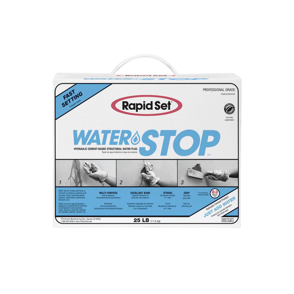 Rapid Set 25 lbs. Water Stop Hydraulic Cement in Gray52020025 The